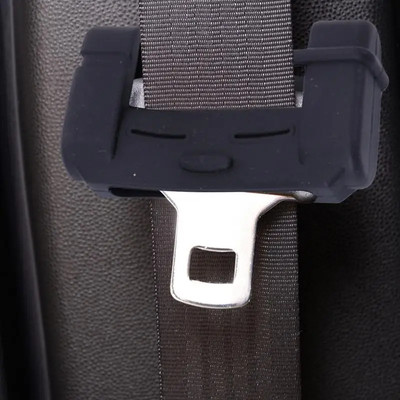 Universal Car Seat Belts Clips Safety Adjustable Auto Stopper Belt Buckle Silicone Clip Interior Accessories Car-styling