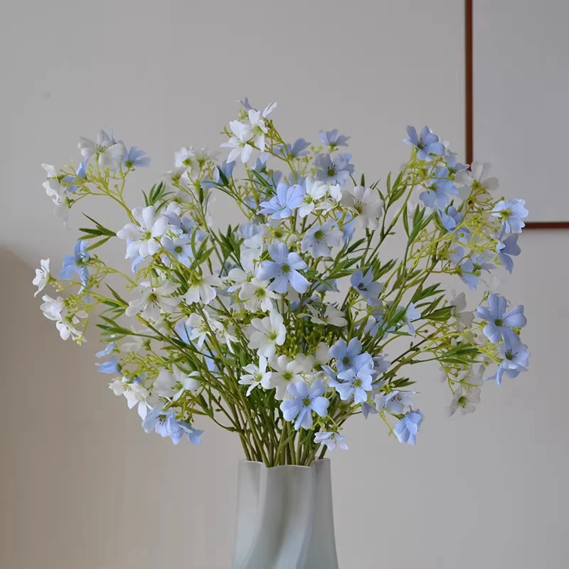 

5pcs/pack Artificial Silk Flowers 12 Heads Small Chrysanthemums Marriage Bridal Bouquet Wedding Party Floral Daisy Home Decor