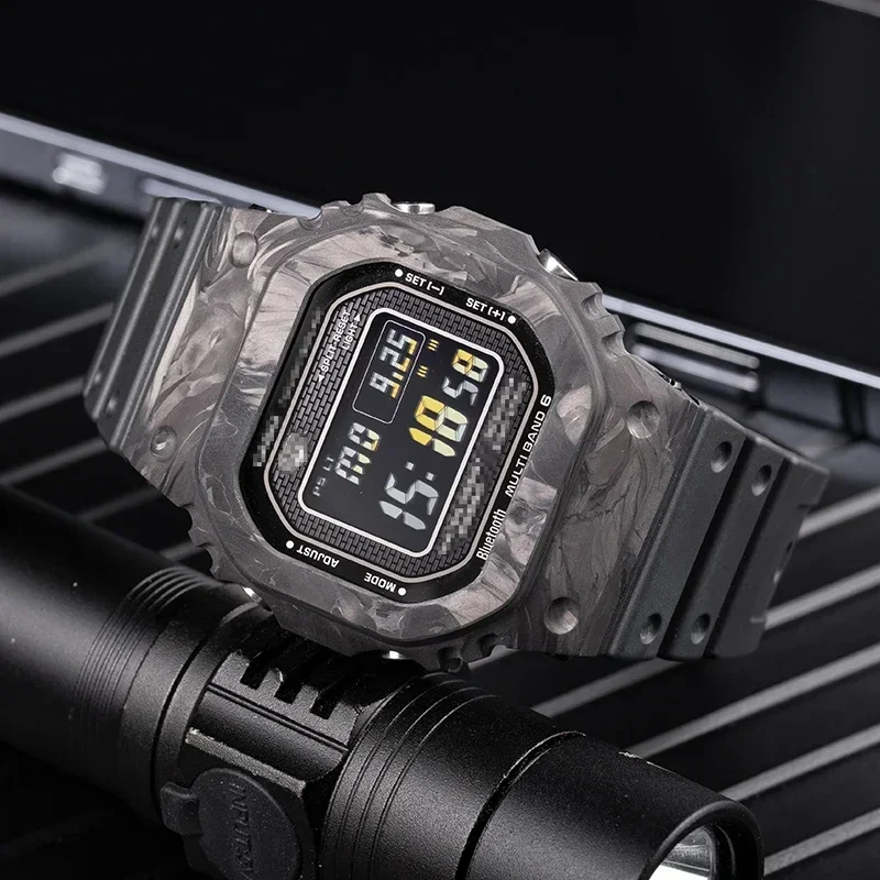 Luminous Carbon Fiber Case For Casioak GMW-B5000 DIY Retrofit Accessaries For GMW-B5000 Series Modification Bezel Cover Frame