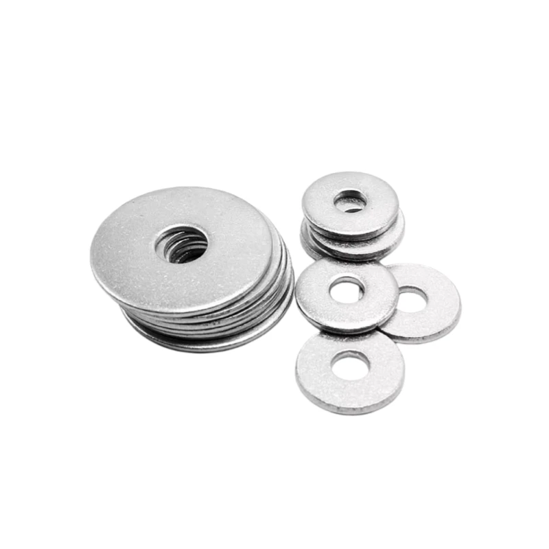 A2-70 304 SS Big Large Flat Washers M3 M4 M5 M6 M8 M10 M12 Metric Oversized Wide Plain Washers Spacers Heavy Duty Gaskets image 3