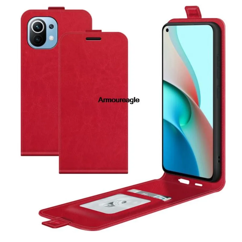 

Кожаный чехол для xiaomi mi 11 lite 5g 11i 11x, вертикальный флип-чехол, защитный чехол для xiaomi 11t pro, противоударный корпус, щит