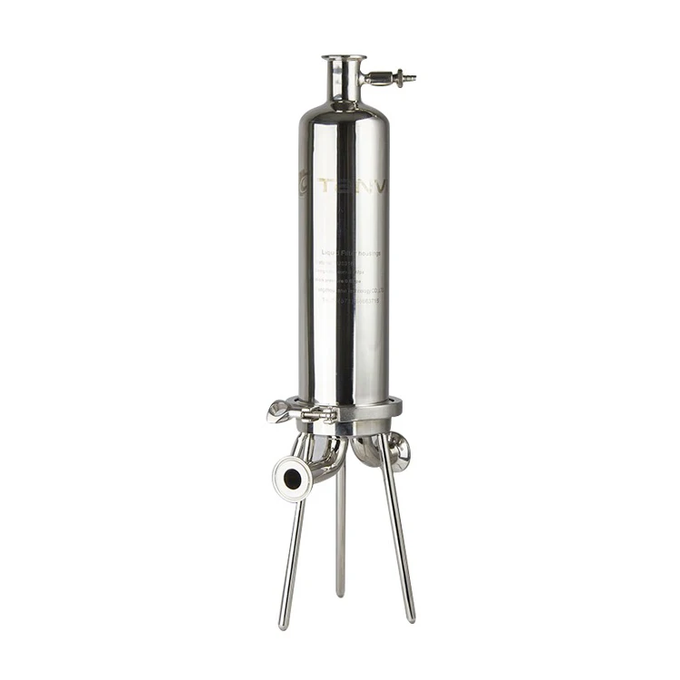 10 Inches Stainless Steel 316 L Sanitary Filter Housing for Oral Liquid Filtration