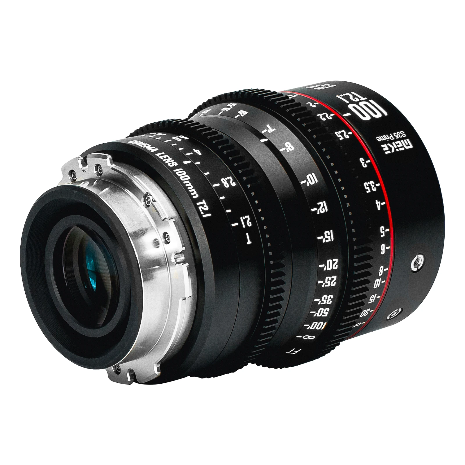 Meike Prime 100mm T2.1 Cine Lens for Super 35 Frame Cinema Camera System, such as RED Komodo, BMPCC 6K, BMPCC 6K Pro,Z CAM S6