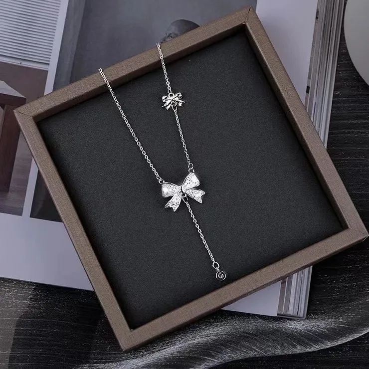 

Ожерелье с подвеской в виде бабочки и кисточки, цепочка, женское украшение на шею, модная и универсальная ключица