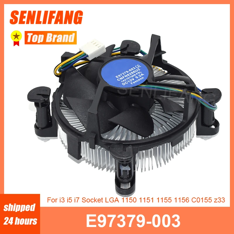 Well Tested Cooler E97379-003 DC12V 0.2A Cooling Working  For I3 I5 I7 Socket LGA 1150 1151 1155 1156 C0155 Z33 CPU Fan