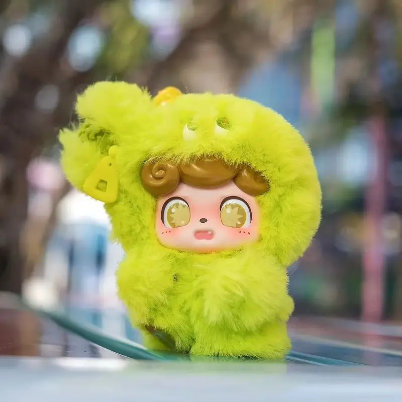 En Stock véritable Q.Kid nouvelle série de monstres poilus émotionnels en peluche Pvc boîte aveugle marée jouer Kawaii poupée pendentif sac cadeau décoratif