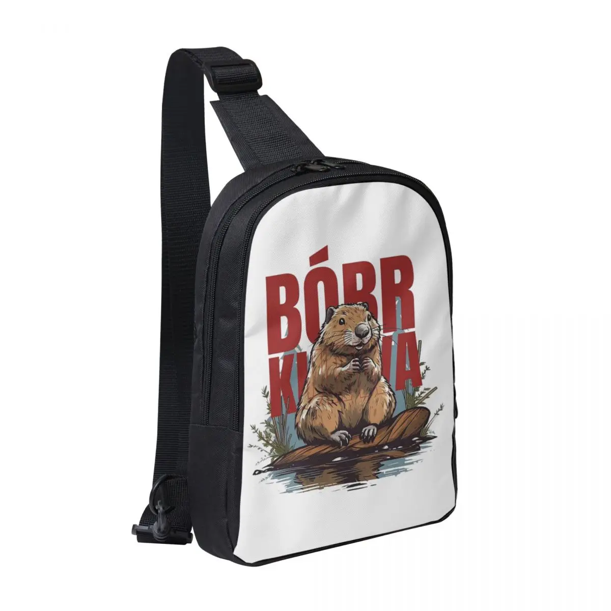 

Bobr Kua - Bober, Bobr, Beaver, Boberek Chest Bag Men Sling Crossbody Backpack Chest Bag Traveling Hiking Daypack Shoulder Bag