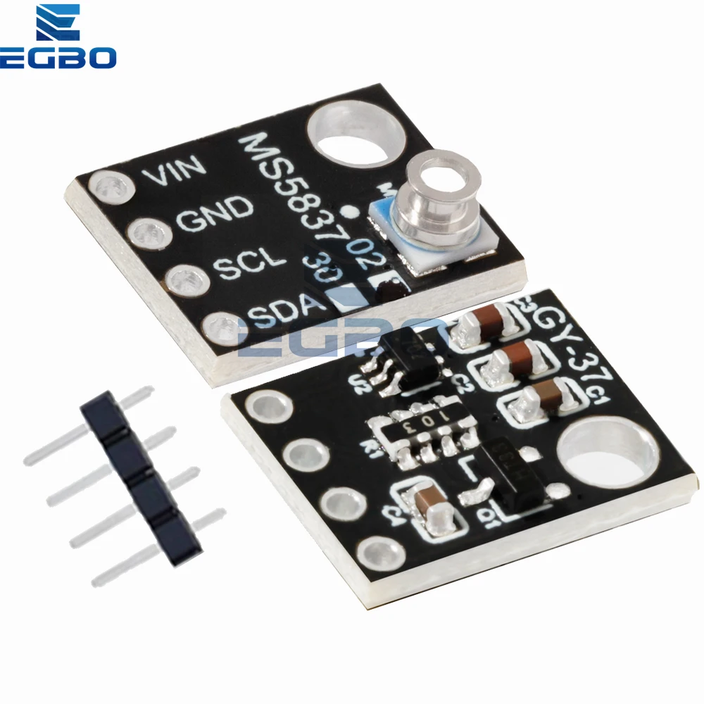1 قطعة GY-MS5837 02BA 30BA عالية الدقة الغاز السائل وحدة استشعار الضغط مقاوم للماء لاردوينو