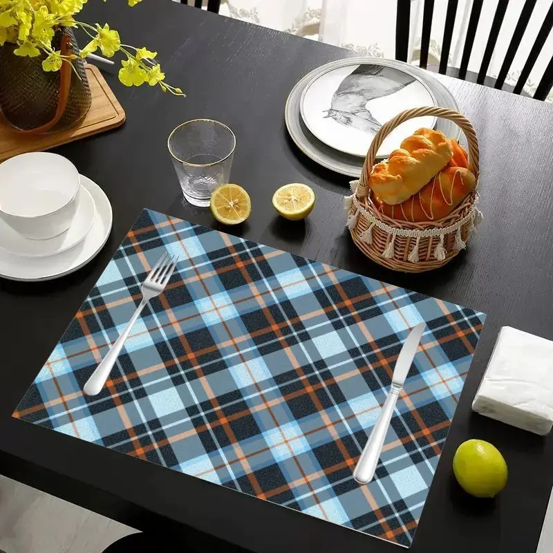VIKAMA 2/4/6Pcs Sweet Cool Academy Style Mat Waterproof Anti Slip Tableware Mat Kitchen Dining Home Decor view 2