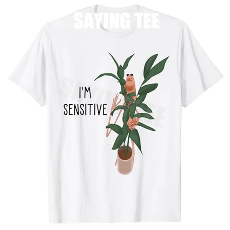 

Marcus The Worm I’m Sensitive Funny Meme Brain Rot T-Shirt Y2k Plants Lover Graphic Outfit Gardening Lover Saying Tee Novelty