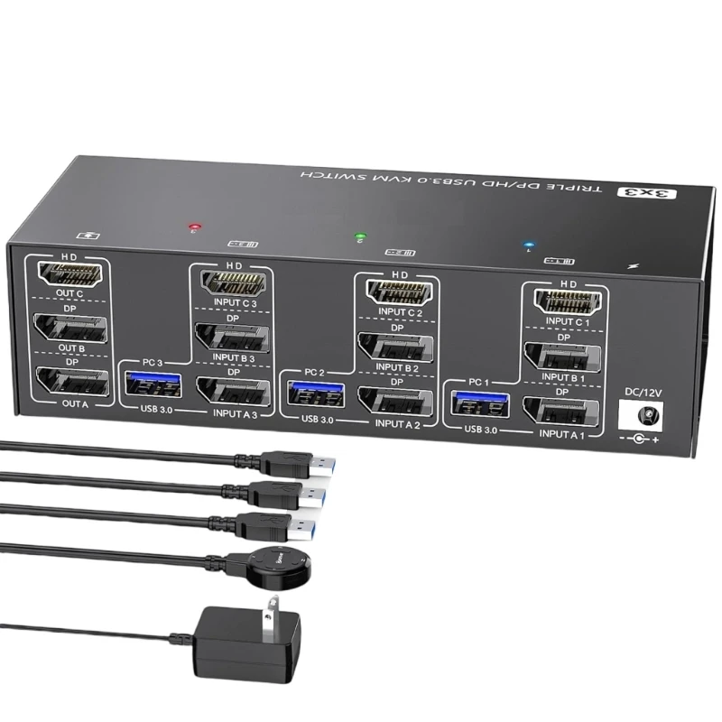 

Metal HDTV USB3.0 Switchs Switchers with Keyboards,Mouse,Share Highly Performances and Highly Speed