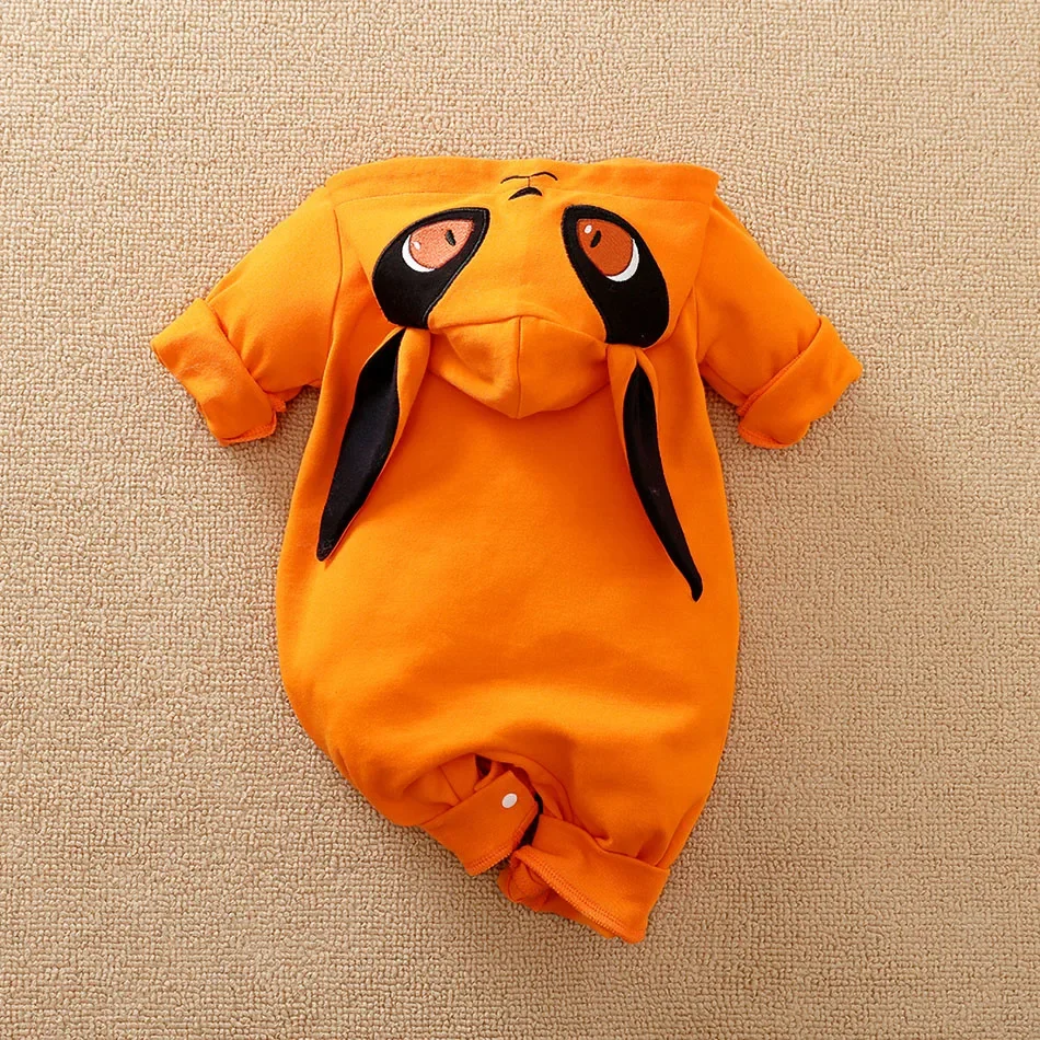 0-18 Months Anime Baby Rompers Newborn Cosplay Costume Infant Akatsuki Nezuko Tanjirou Cotton Clothes Boys Girls Kids Outfit