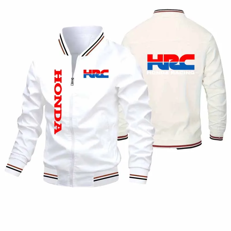 Honda Jacket Honda HRC Logo Printed Men's Jacket Fashionable Casual Sports Motorcycle Riding Sportswear Men's  Clothing Jacket