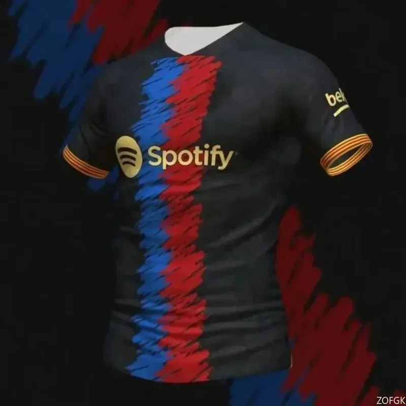 

Летний футбольный трикотаж Barcelona Special Edition для мужчин и женщин, удобные дышащие быстросохнущие футболки для тренировок на мотоцикле