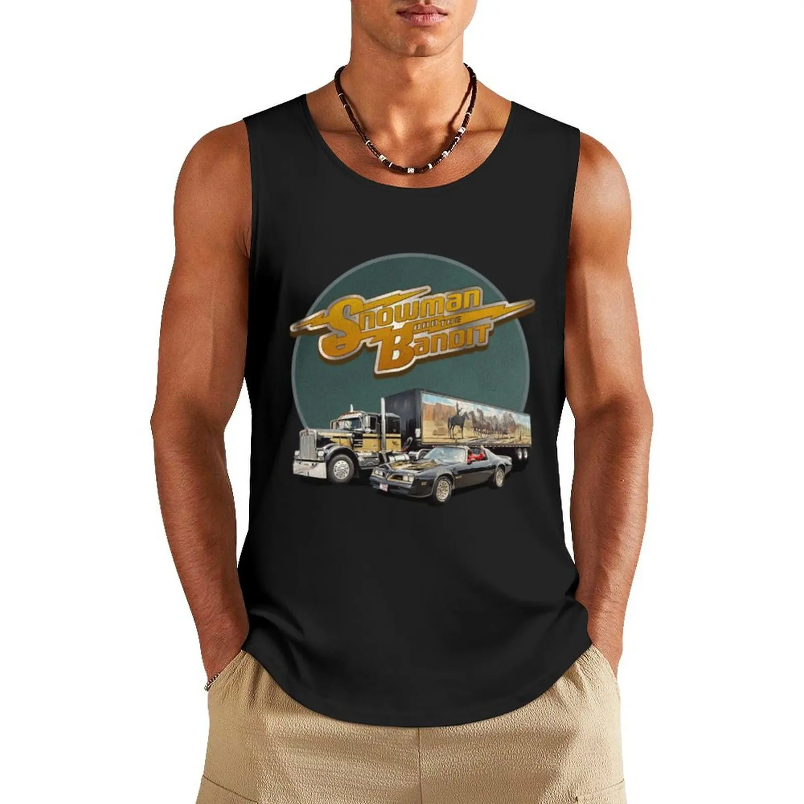 

Smokey And The Bandit - Snowman and the Bandit Tank Top summer clothes Clothing gym Men's t-shirts