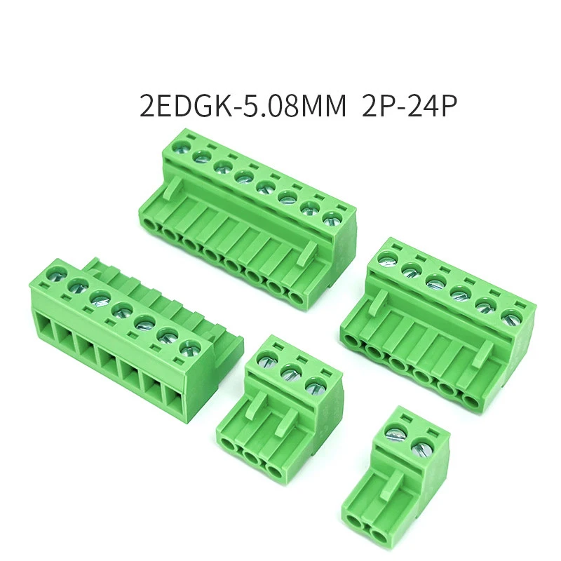 2EDGRK-5.08MM solder free docking plug-in terminal block 2EDGKP Male and Female complete set of 2P-24P connectors