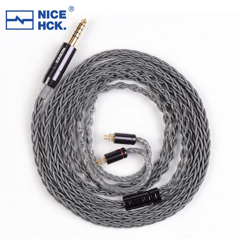 NiceHCK GreyCloud Wire 6N Silver Coated Oxygen Disconnected Copper Replace Cable 3.5/2.5/4.4 MMCX/2Pin for DM9 Spring Blessing 3