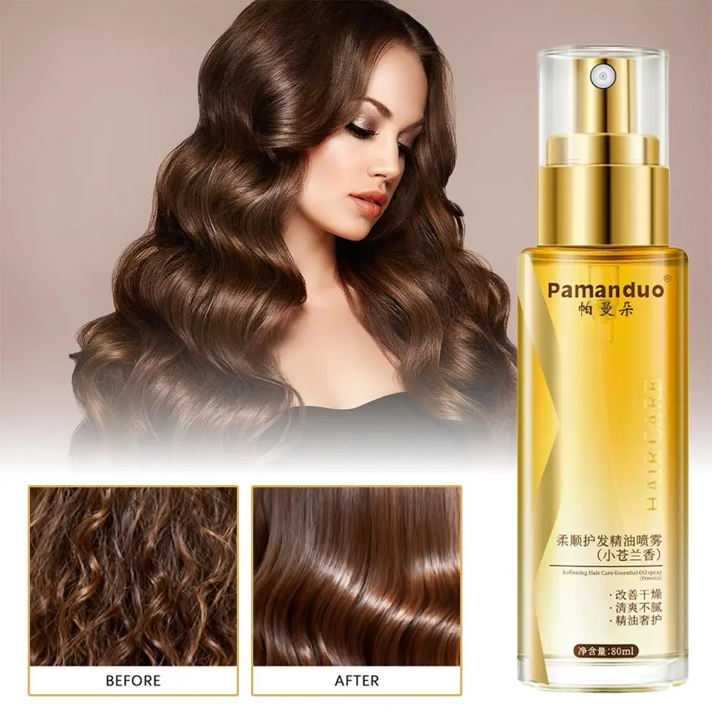 

Rose Fragrance Hair Spray No Greasy Wash Free Hair Care Spray Essence Smooth Oil Lasting Long Brightening Hair Essential An Q0A0