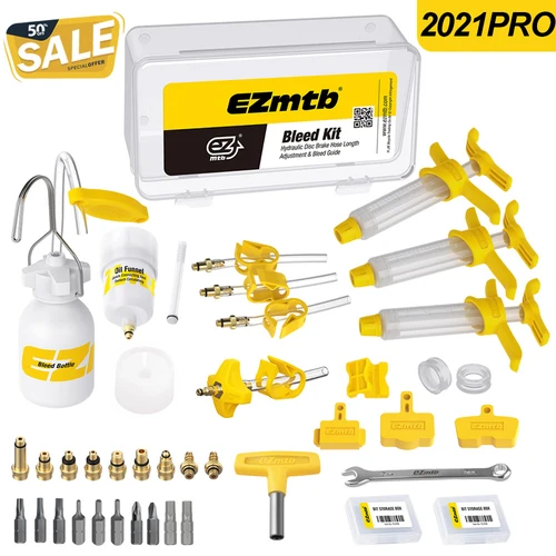 Ezmtb-Kit de purga de freno hidráulico para bicicleta de montaña, herramienta de reparación de frenos de bicicleta de disco hidráulico serie SHIMANO SRAM Avid MAGURA