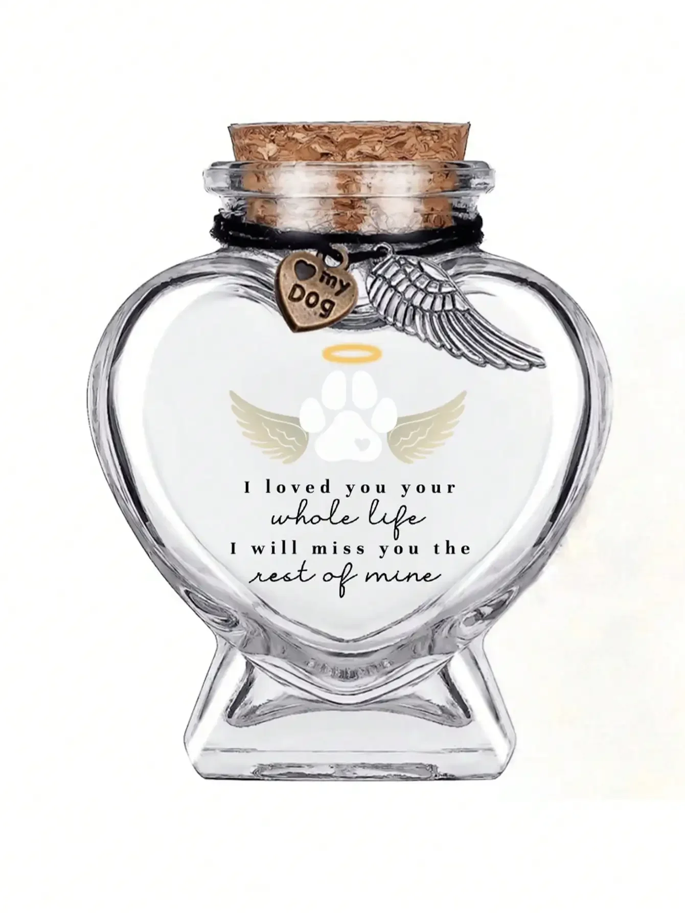 

Pet Hair Memorial Bottle, Pet Fur Keepsake, Pet Hair Memento, Pet Memorial Urn Box For Ashes