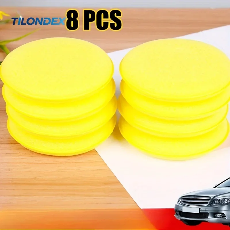 TILONDEX Chemical-Free Suitable for Vehicles Car Polishing Sponge Pad - Soft Foam Applicator Waxing Pad, Round Buffer Suitable