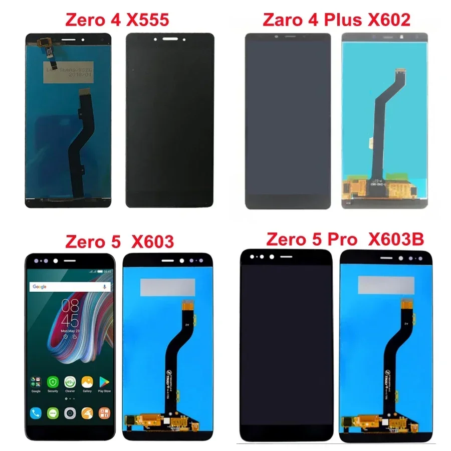 For Infinix Zero 4 X555 LCD Zero 4 Plus 5 Pro X602 X603 X603B Display Touch Screen Digitizer Complete Assembly