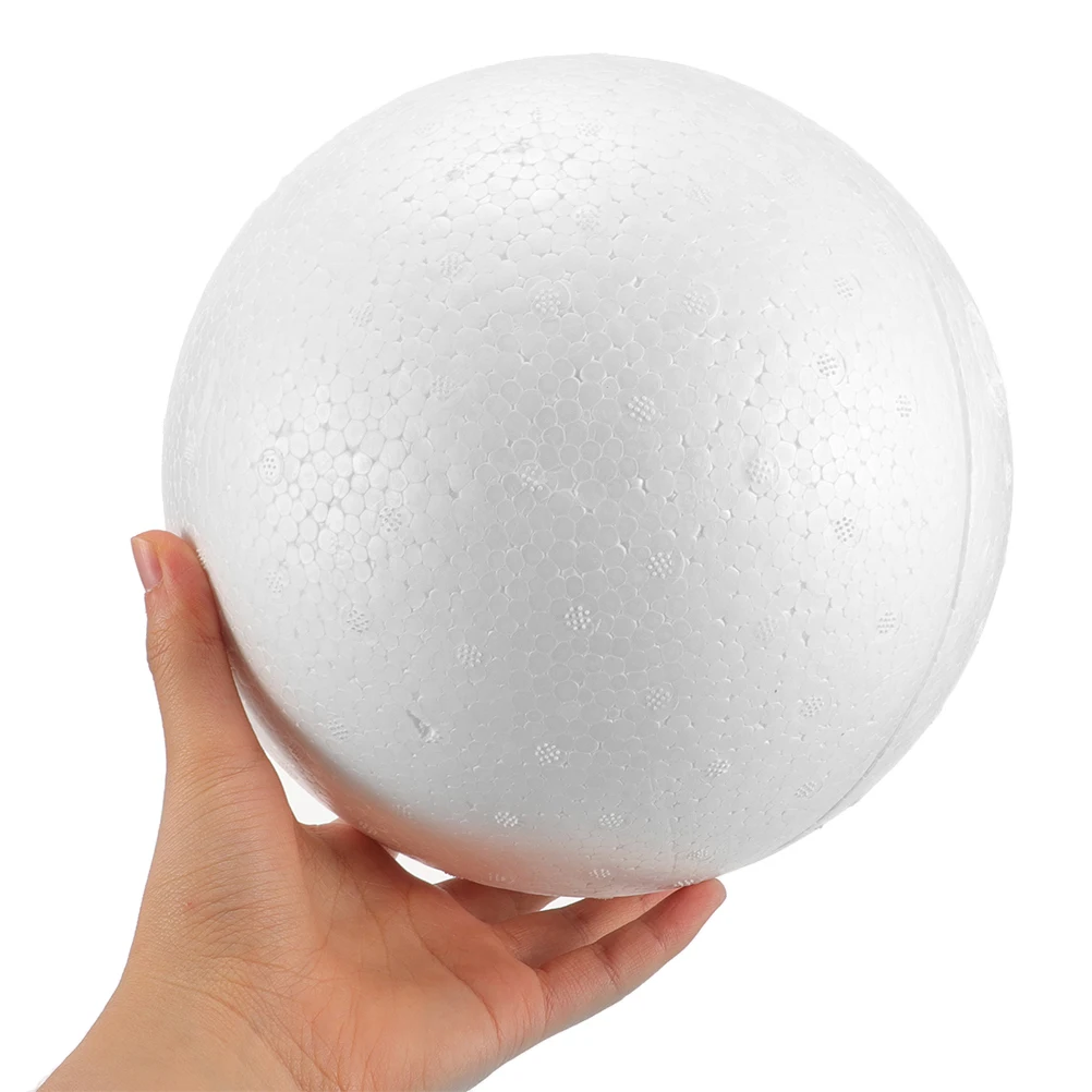 

3 pcs Decorative Balls Lightweight Hollow Spheres for DIY Art Projects Craft Painting Supplies Supplies White Color