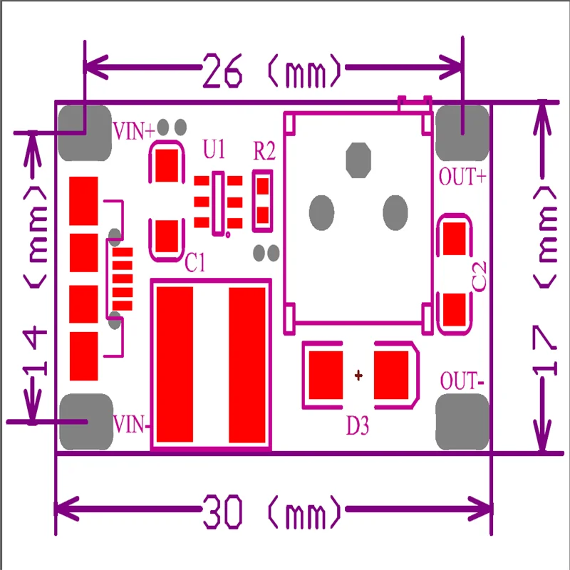 2a booster board DC-DC boost โมดูลแรงดันไฟฟ้ากว้าง 2/24V rise 5/9/12/28V 2577