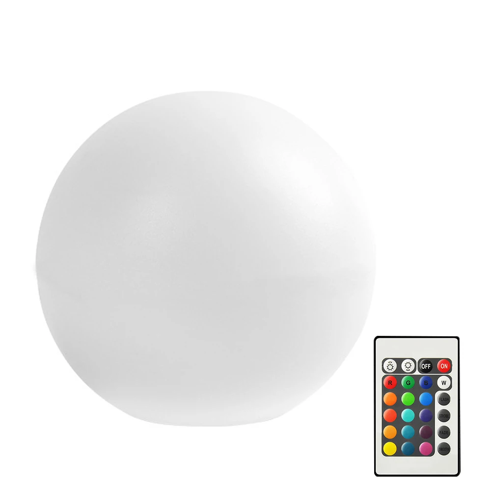 16 Color Floating Pool Lights Changing RGB LED Ball Lights IP67 Waterproof 20cm 15cm 12cm 8cm Hot Tub Night Lights Pool Toys