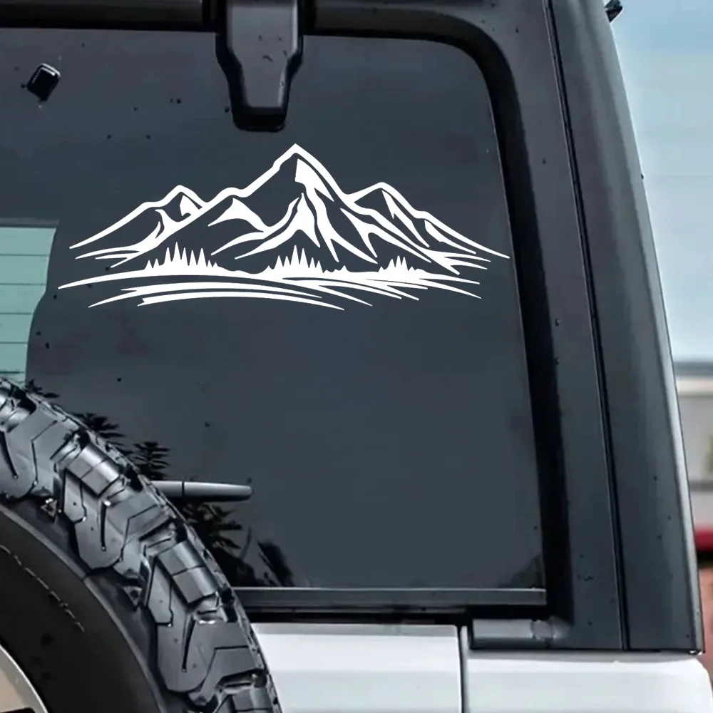 Наклейка Горы 20х8 см, Mountains Waterproof Car Sticker Decal for Bumper,Window,Laptop,Motorcycle view 3