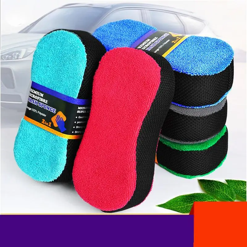 

2Pcs Car Cleaning Sponge Car Washing Large Sponge Double Sided Cleaning Sponge for Car Home Kitchen Bathtub Cleaning