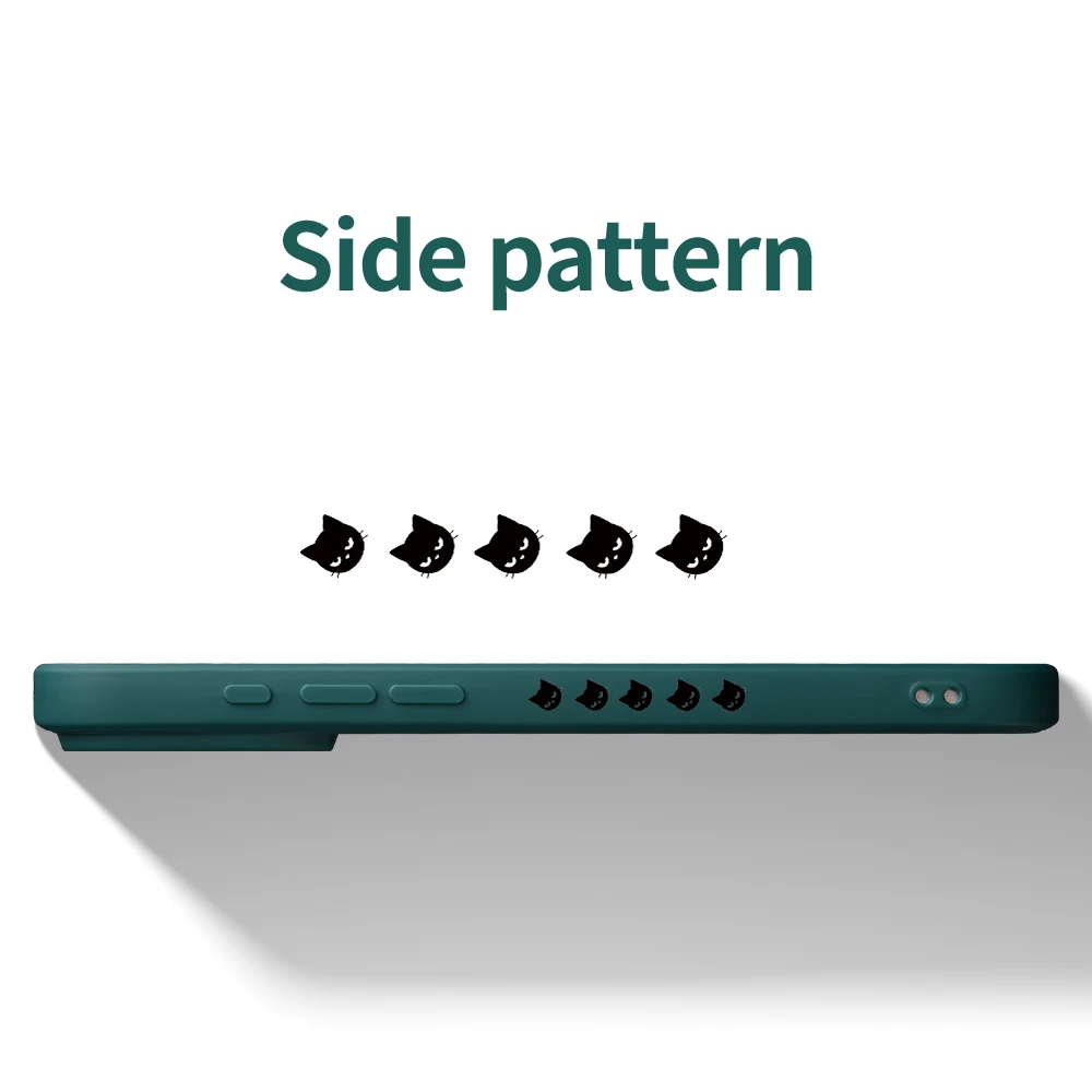 لطيف القط نمط غطاء من البولي يوريثان كوكه آيفون 17 ProMax 17 الهواء 16 15 14 13 12 11 برو ماكس XS Max7 8 Plus 16e 16 Plus