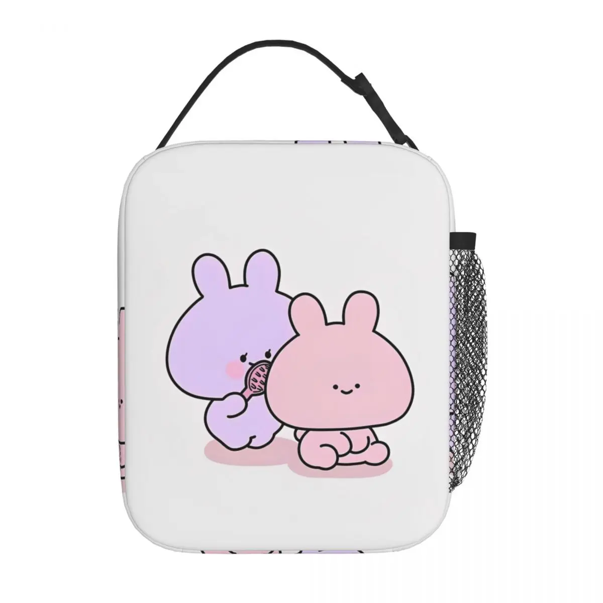 Asamimichaan Cute Asamimi Insulated Lunch Bag Cooler Bag  Lunch Container Portable Tote Lunch Box Food Storage Bags