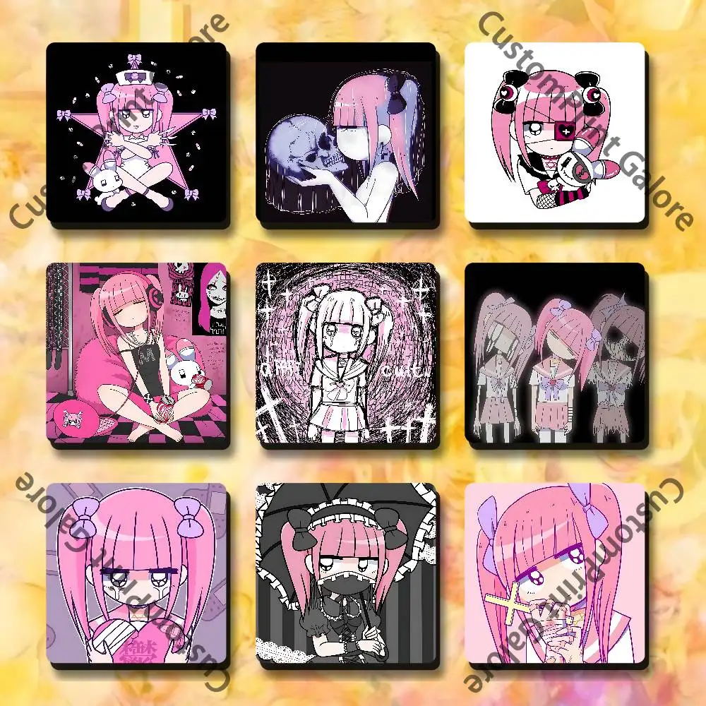 

M-Menhera Girl C-Chan Soft Magnetic Refrigerator Magnets Personality Decorations Creative Gifts