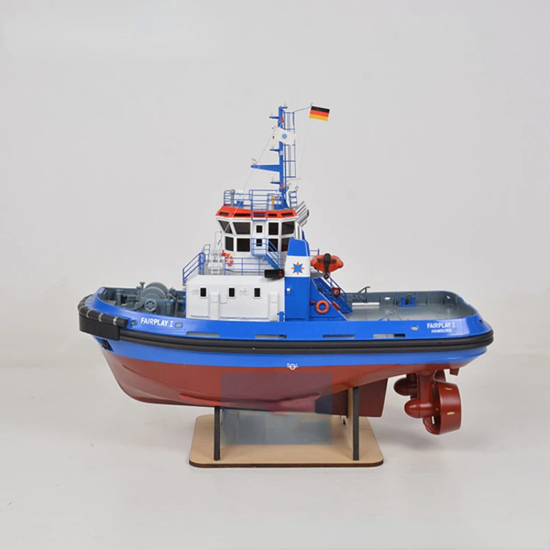 Fairplay I Remote Control Harbor Boat Model DIY Scale Tugboat Nautical Upgrade Finished Boat Model with Light