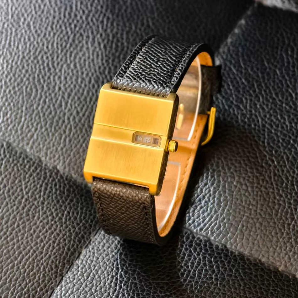 Square Sports Watch for Men Leather Strap Women's Watches Luxury Brand New Men's Watches High Quality Trendy Gifts Quartz Watch