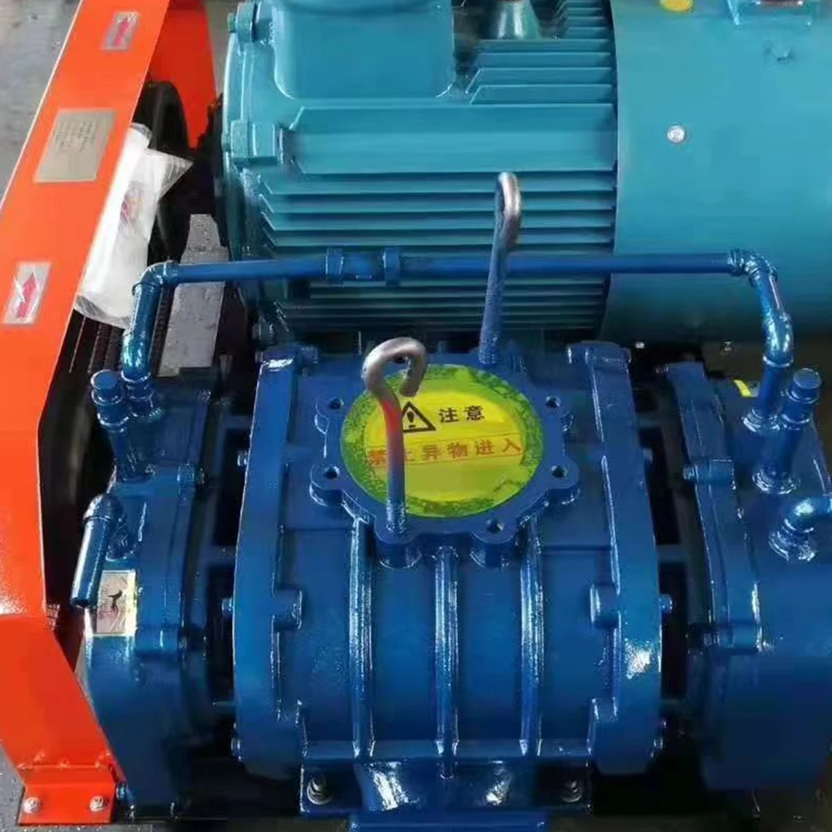 High-Power Electric Rotary Roots Air Blower for Particle Transportation Industrial 220V AC High Pressure view 4