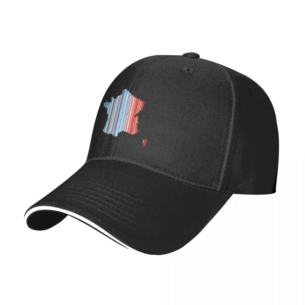 2026 New France Climate Stripes Baseball Cap Wild Ball Horse Funny Hat Hat Women Men's