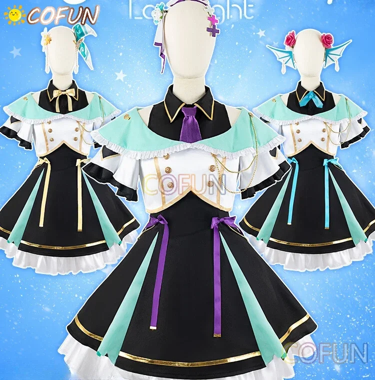 

COFUN Vtuber Elira Pendora/ Finana /Pomu Rainpuff Cosplay Costume Halloween Outfits Women Dress