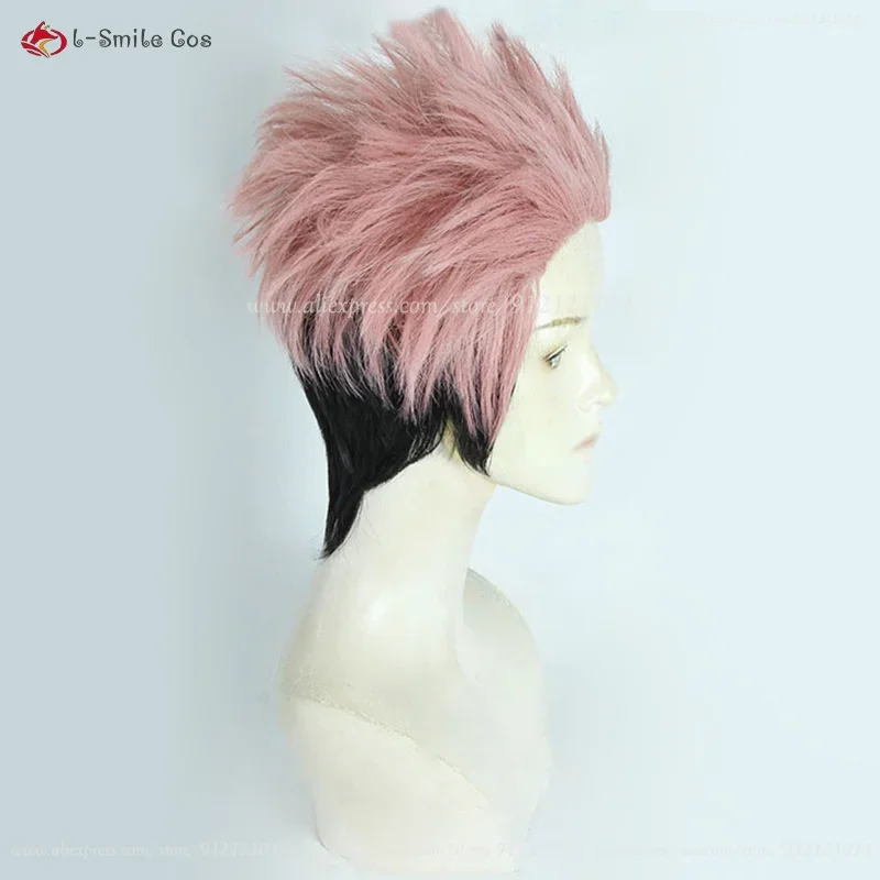 2 Styles Ryomen Sukuna Cosplay Wig Yuji Itadori Yuji Cosplay Wig Fushiguro Megumi Anime Cos Wigs Heat Resistant Synthetic Hair
