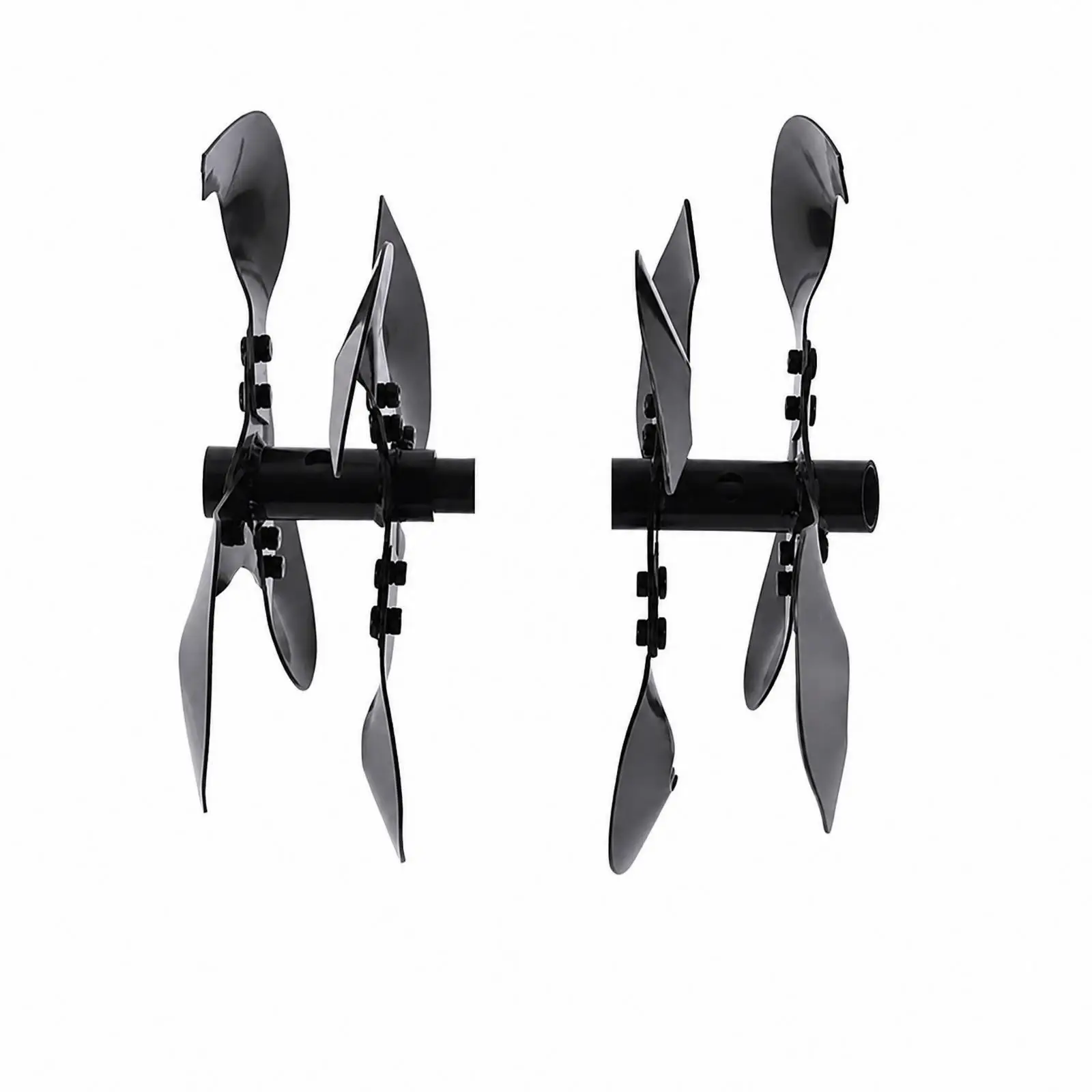 Furrow-Opening Wheel Assembly Black Metal for Planting, Vegetable Beds
