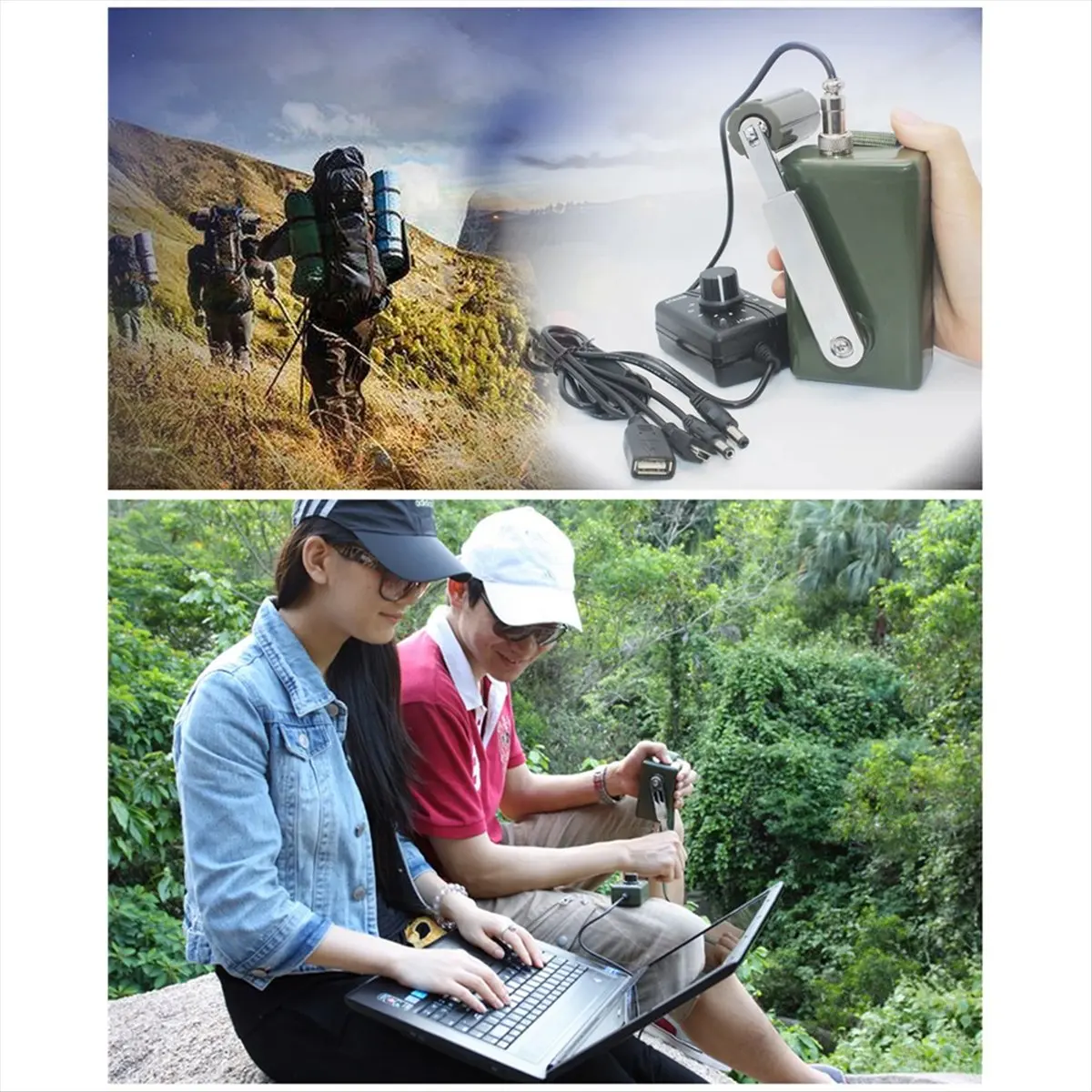 HOME USE-A Hand Crank Generator Outdoor Professional Silent Emergency Mobile Phone Computer Charger Portable 30W/28V