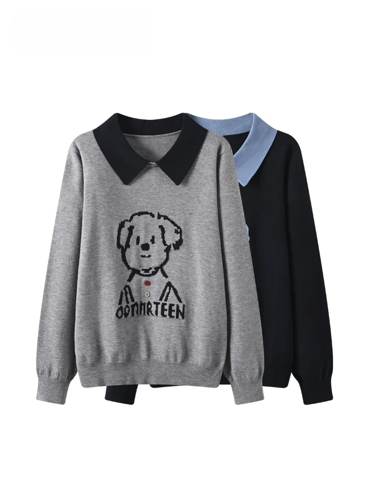 

Женский вязаный свитер большого размера CaraCLUB, осенне-зимний, новый, в стиле пэчворк, для создания образа студентки, с эффектом омоложения