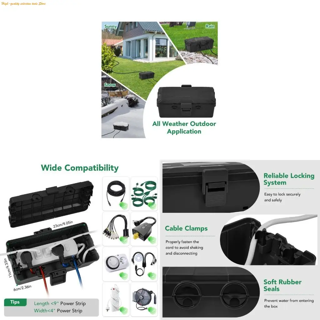 

203f 6port Погоднанестойкая электрическая коробочка для электропроизводства.