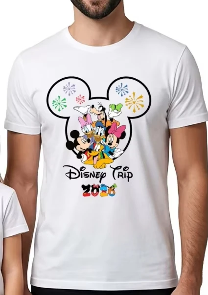 2026 Summer Family Print Tops, Men's and Women's Parent-child Outfits, Universal Fashion Short-sleeved T-shirts, Outdoor Casual