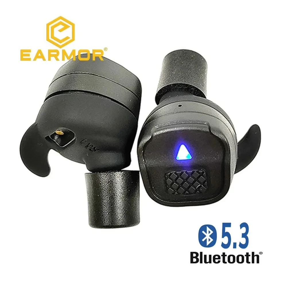 EARMOR M20T 5.3 Bluetooth Earbuds New Rechargeable 26NRR Electronic Hearing Protection Earbuds for Shooting, Hunting