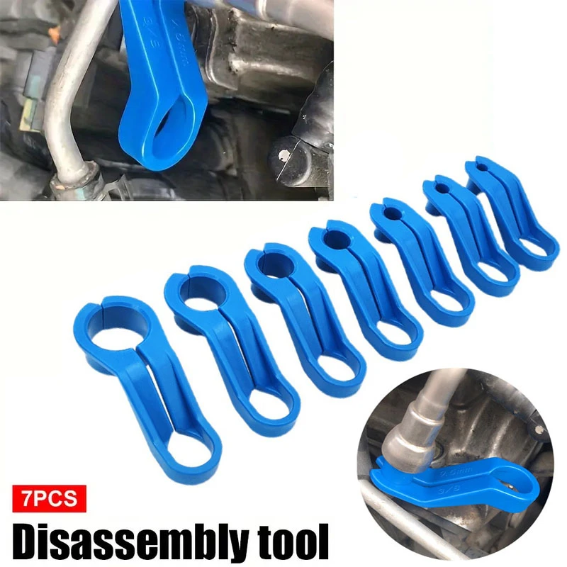 

7Pcs/Set Car AC Line Disconnect Tools Fuel Line Removal Tool Replacement AC Pipe Clamp Disassembly Tools Repair Hand Tool Kit