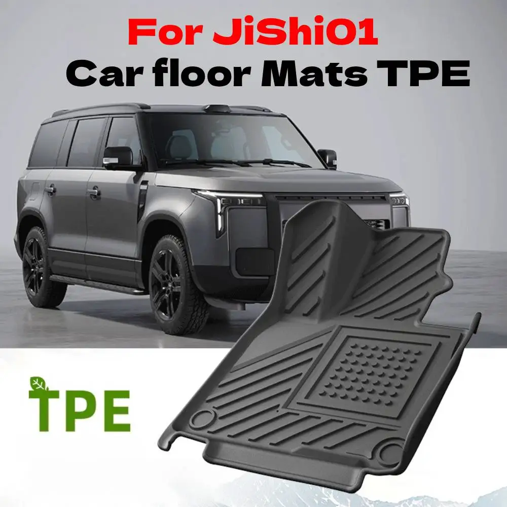 

for JiShi01 （7 seats）2025 2026 Dustproof Easy Clean Car floor Mats TPE Material Non-Slip Interior Parts Accessories