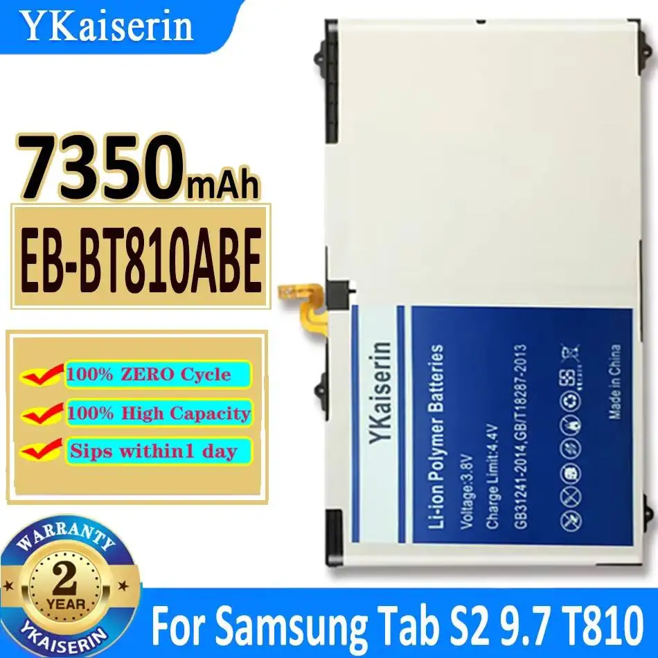 

Tablet Battery For Samsung Galaxy Tab S2 9.7" SM-T810 T810 T815 EB-BT810ABE Lightweight 7350mAh