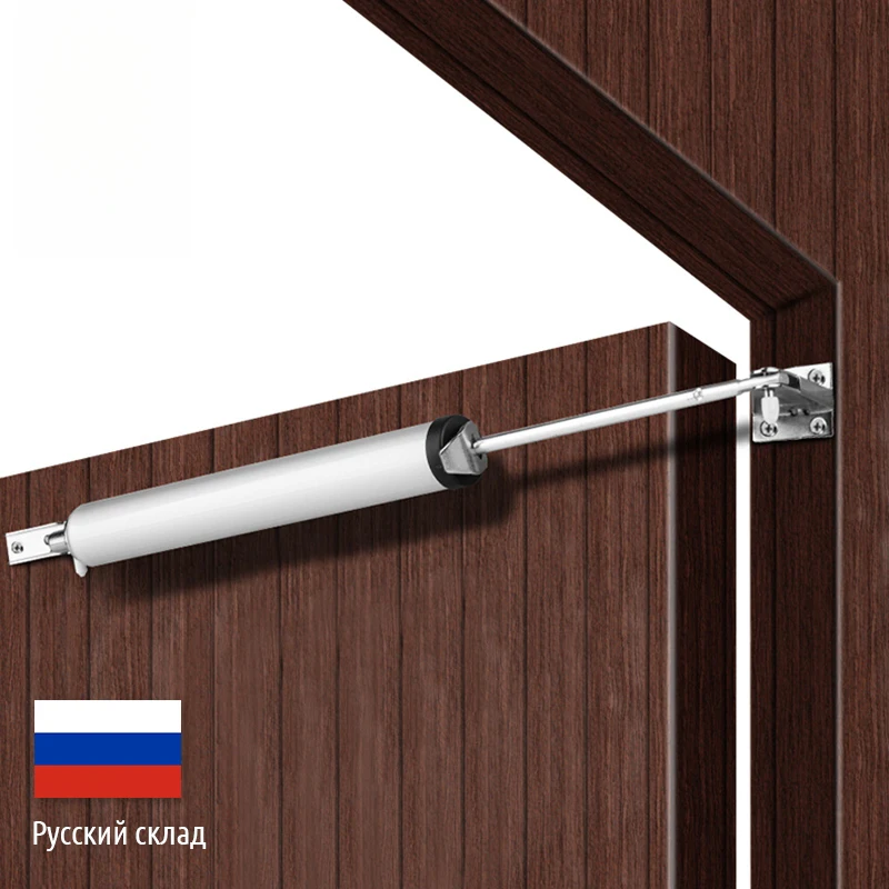 New Pneumatic Automatic Door Closer Positioning Adjustable Speed Door Closing Equipment Mute Soft Closing Door Hardware